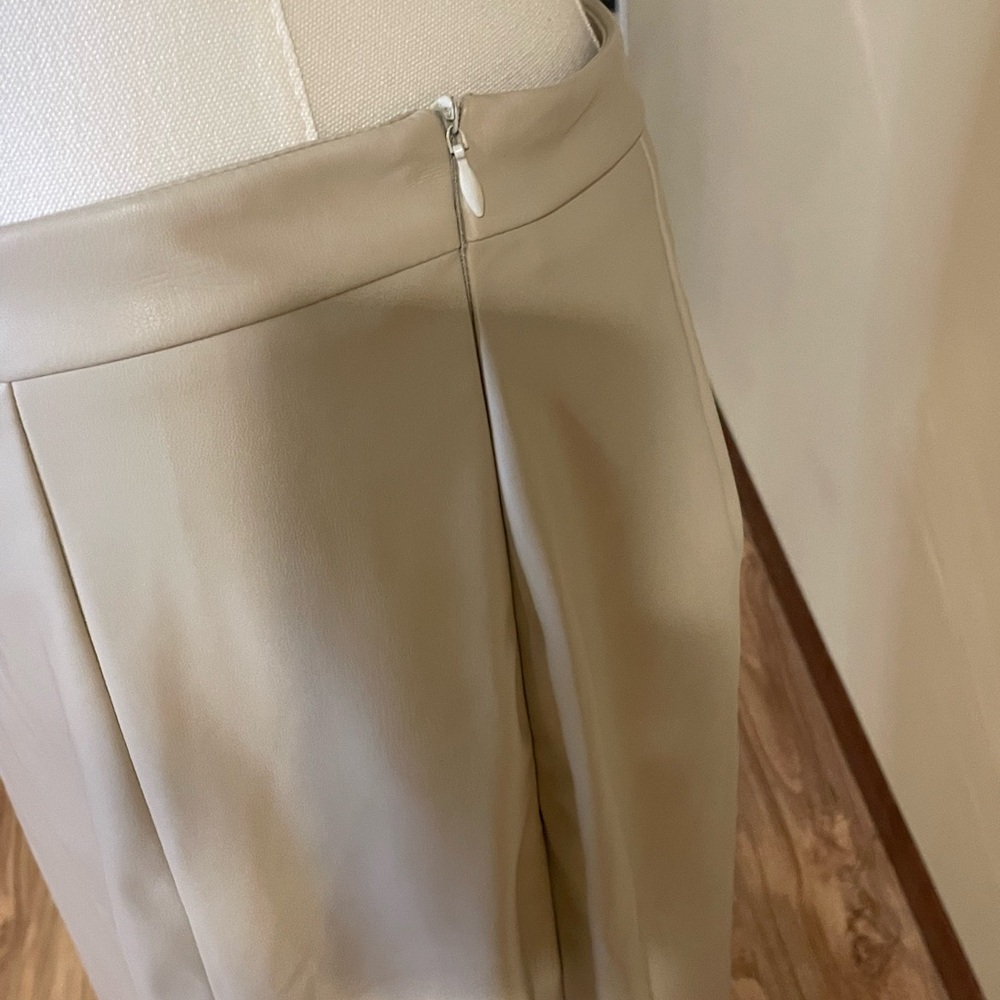 Faux Leather Midi Skirt - Picture 9 of 11